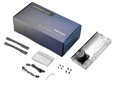Phanteks Glacier R260, Vandblok, Sort, Transparent, Kasse