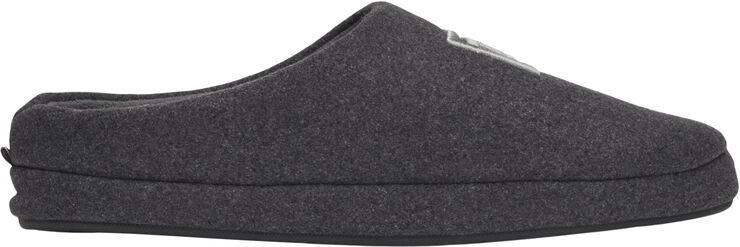 Tommy Hilfiger FLAG WARM FELT HOUSE SHOE Dark ash