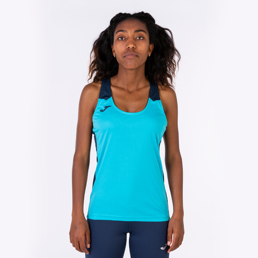 Camisetas Joma Record II Turquesa Fluorescente Azul Marinho
