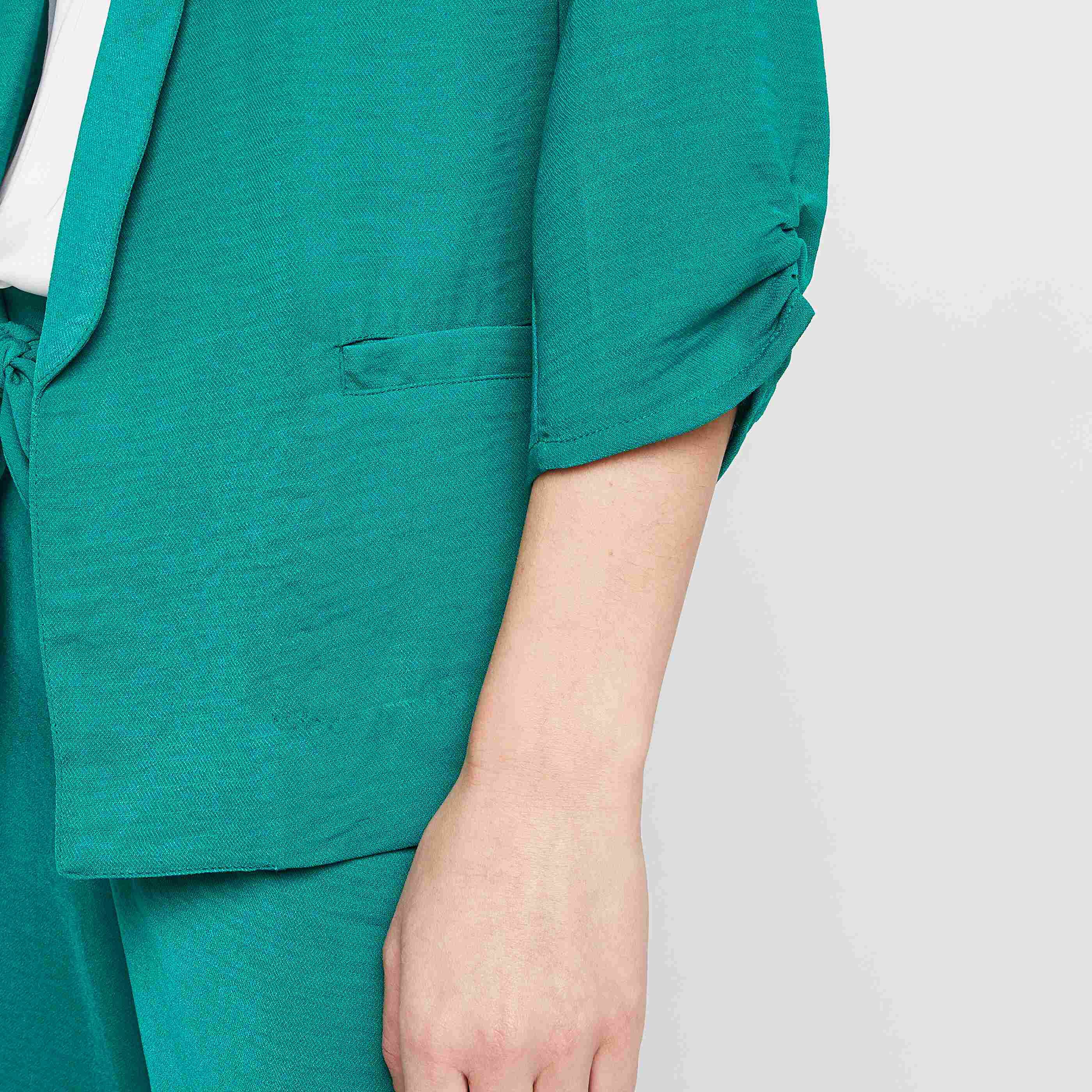 Veste tailleur fluide femme - VERT