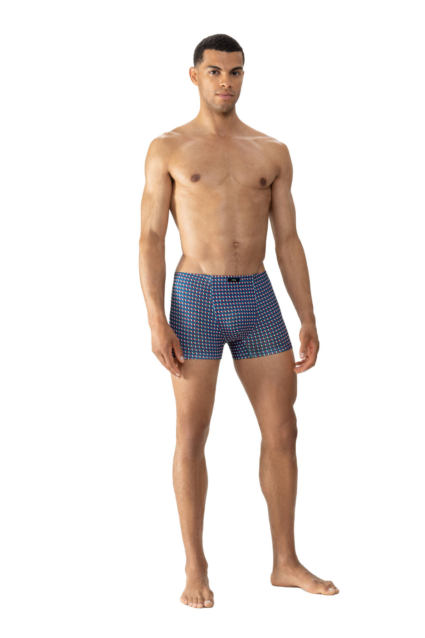 mey| Herren Shorty Serie Diagonal Squares