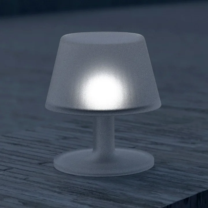 Eva Solo - SunLight Garten-Tischleuchte mit Glasschirm, Ø 13 x H 13,5 cm, weiss