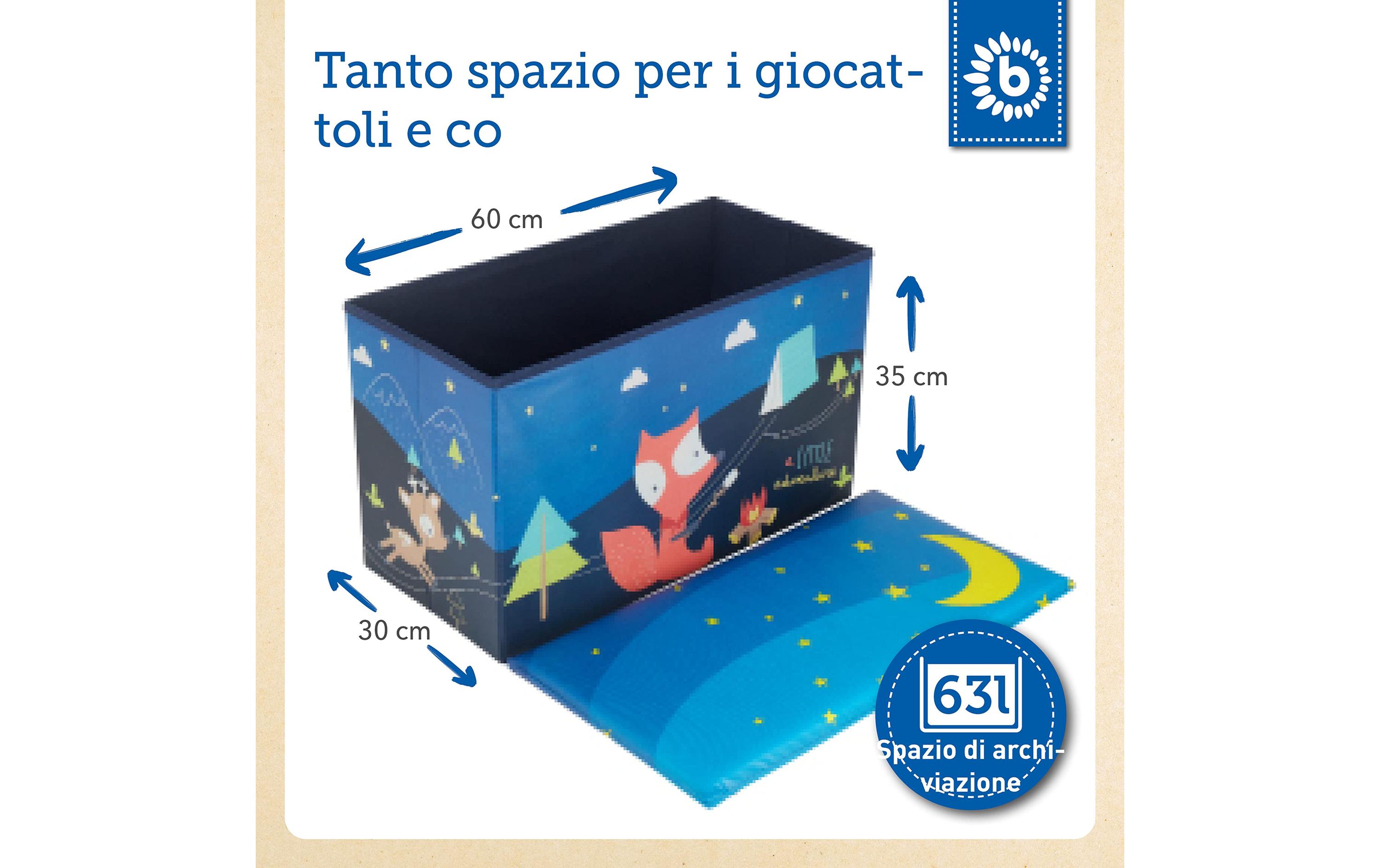 2in1 Aufbewahrungsbox und Bank Scout CampAufbewahrungsbox mit Deckel