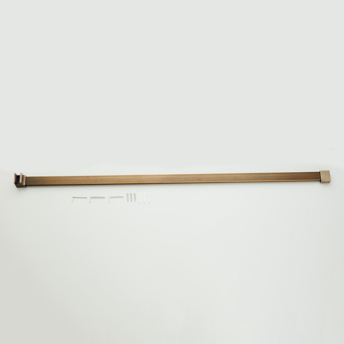 Saniclear Antique profielloze douchecabine 120x90cm met 90cm deur verouderd messing