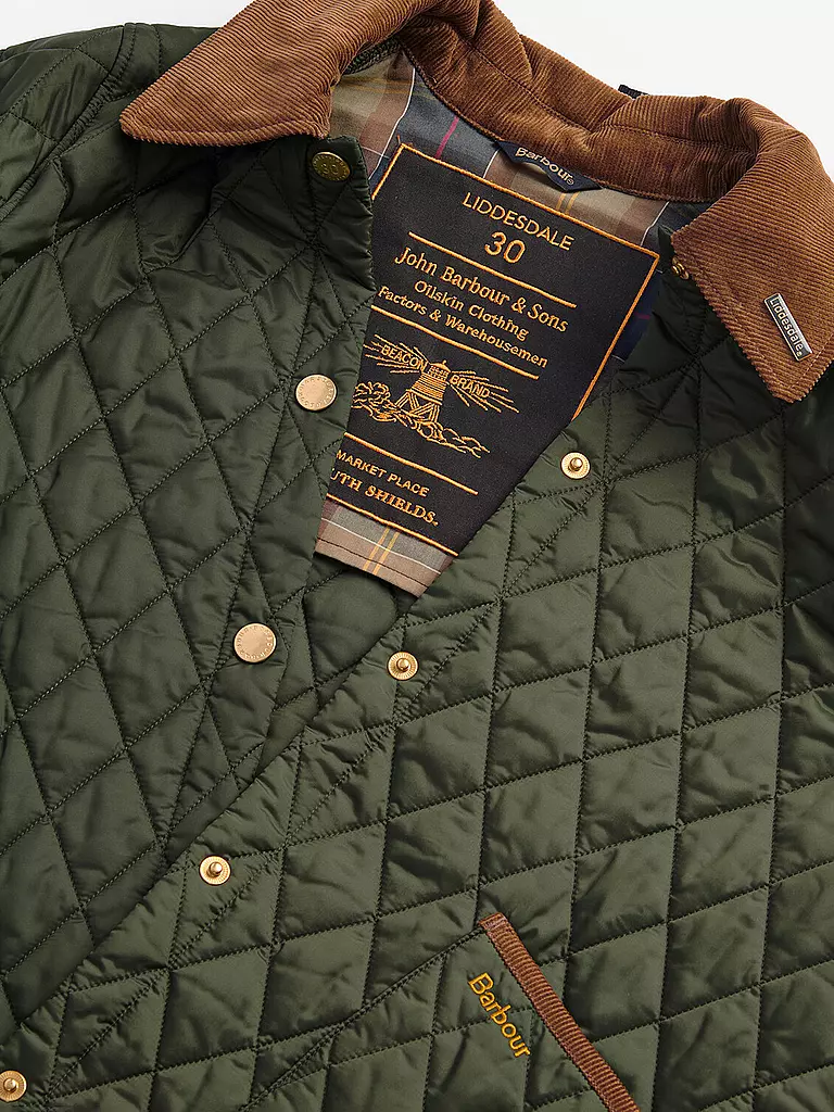 BARBOUR Leichtsteppjacke LIDDESDALE olive