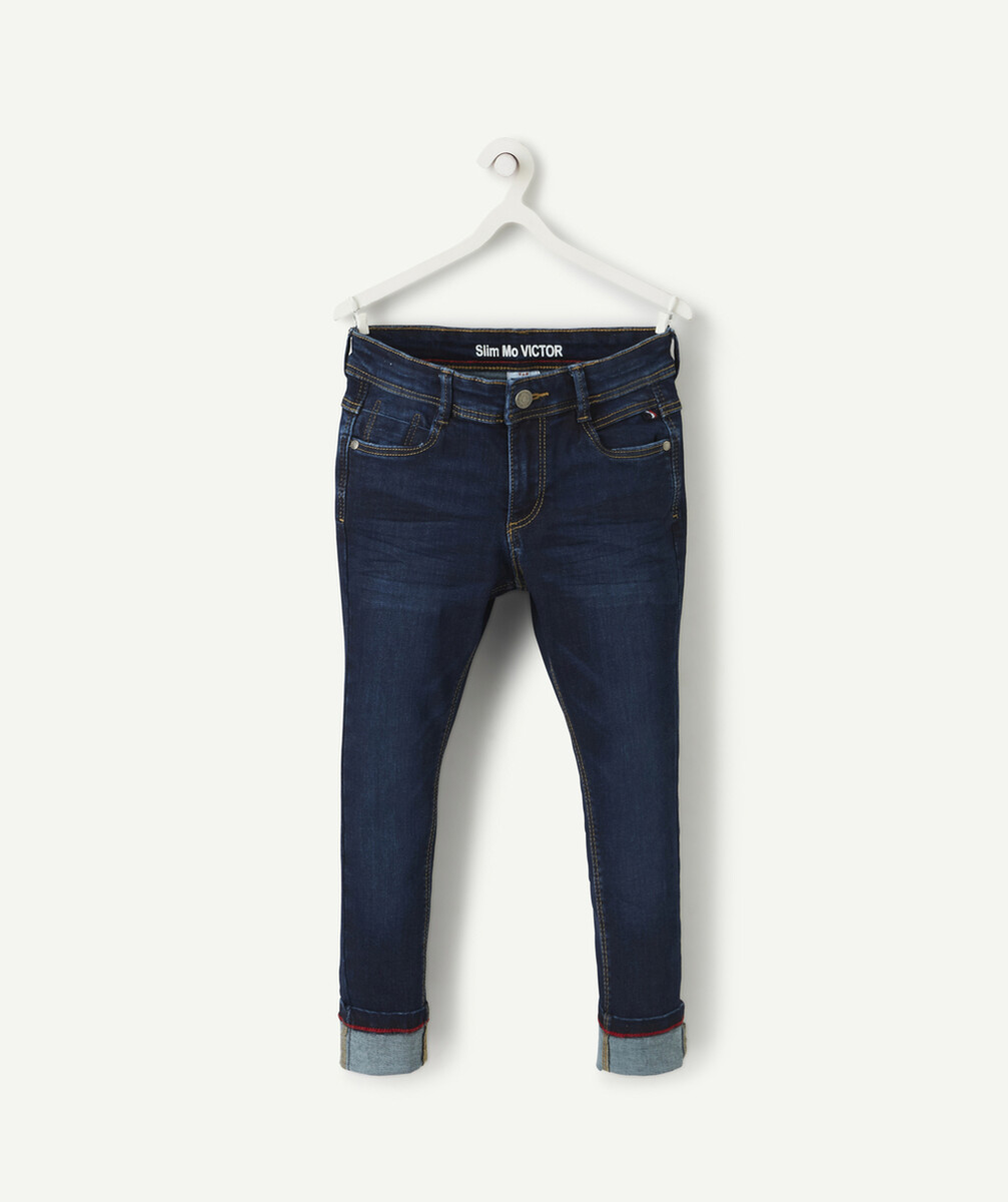 VICTOR LE SLIM BLEU BRUT EN DENIM TAILLE +