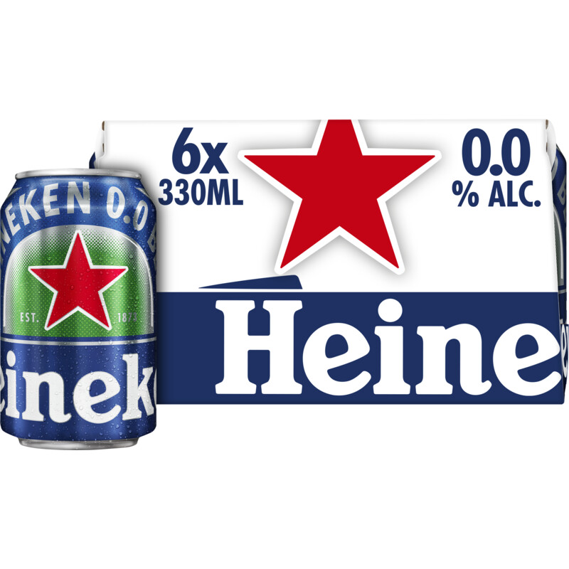 Heineken Premium pilsener 0.0 6-pack