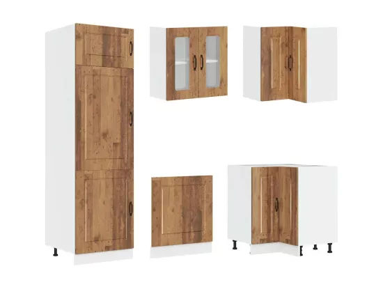 Ensemble d'armoires de cuisine 14 pcs Kalmar bois d'ingénierie