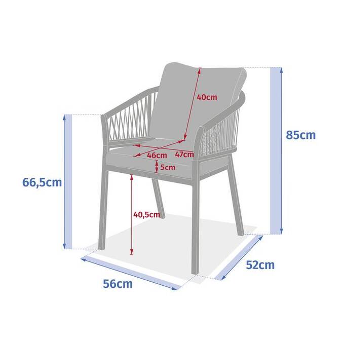 Lot de 2 fauteuils de jardin ORIENGO Beige & Argile