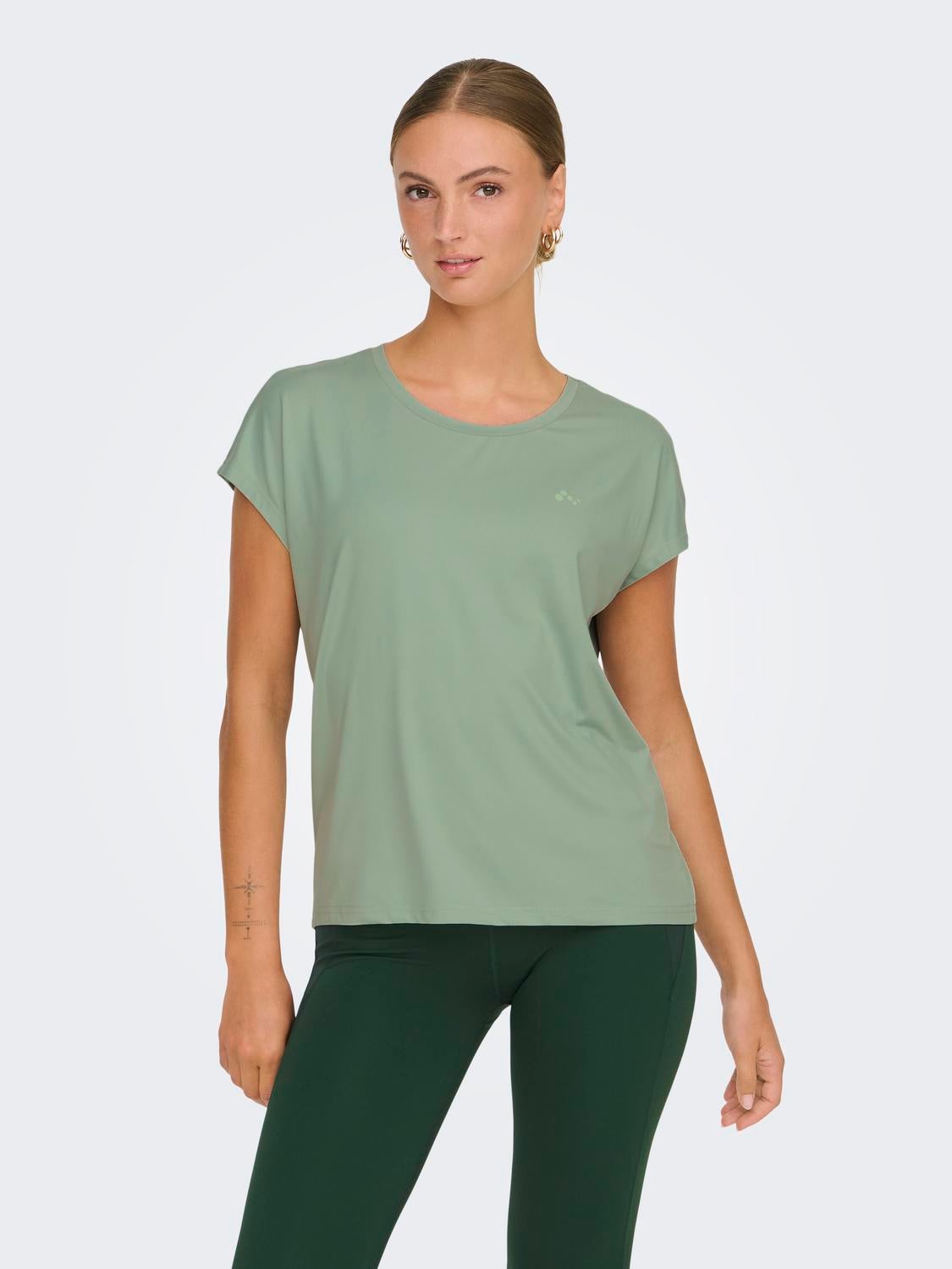 ONPAUBREE T-shirt Aqua Gray