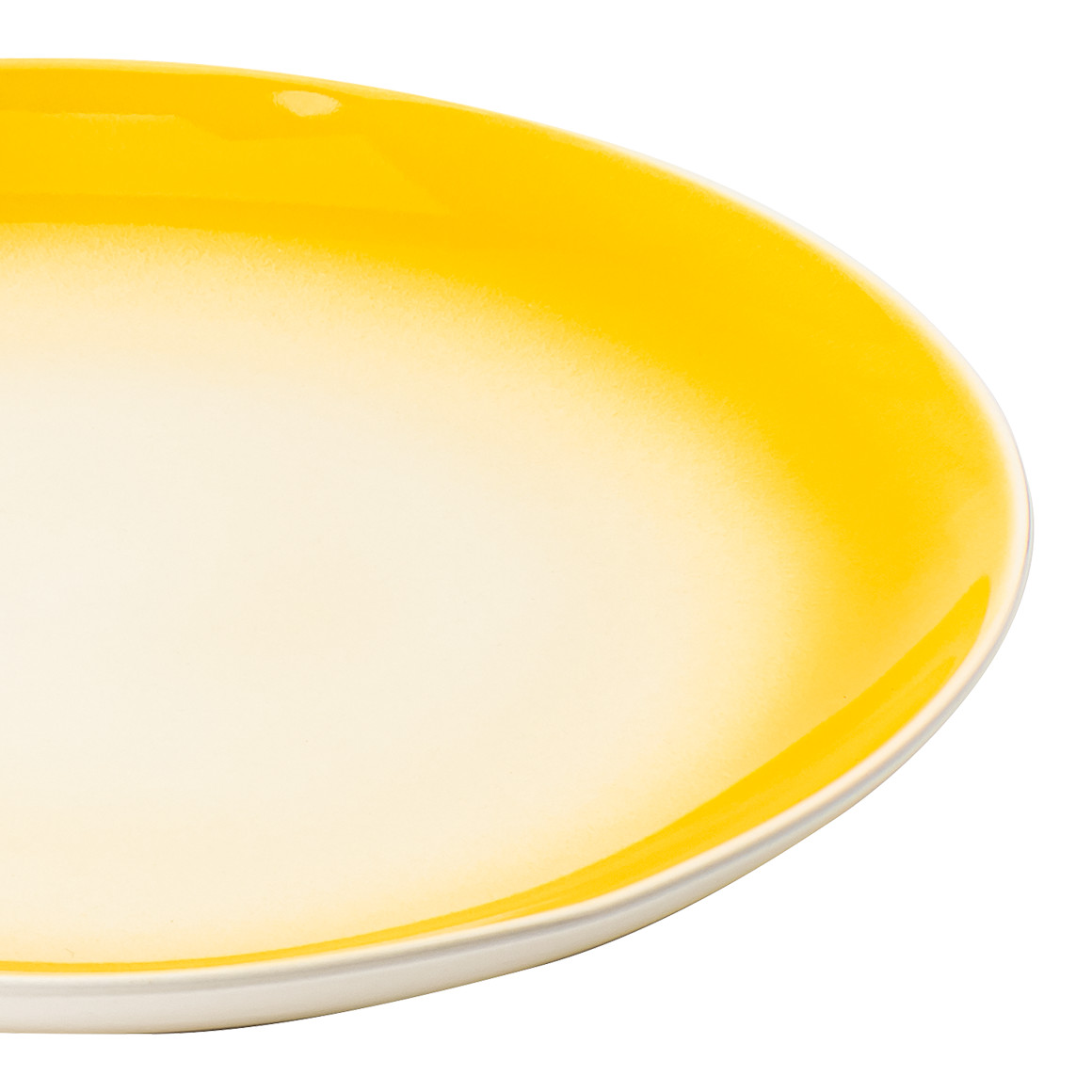 My Home Servierplatte mit Farbverlauf gelb / creme