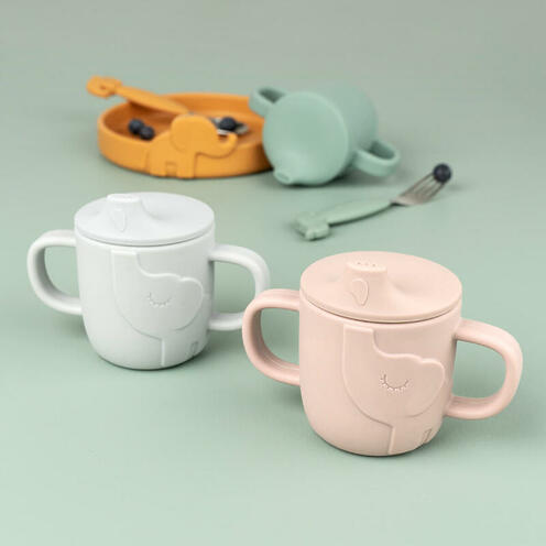 Tasse d'Apprentissage Peekaboo ELPHEE Vert - DONE BY DEER
