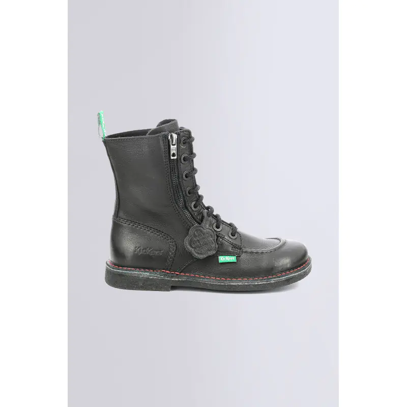 MEETICKZIP NOIR SEMELLE NOIR BOTTINES Cuir Femme
