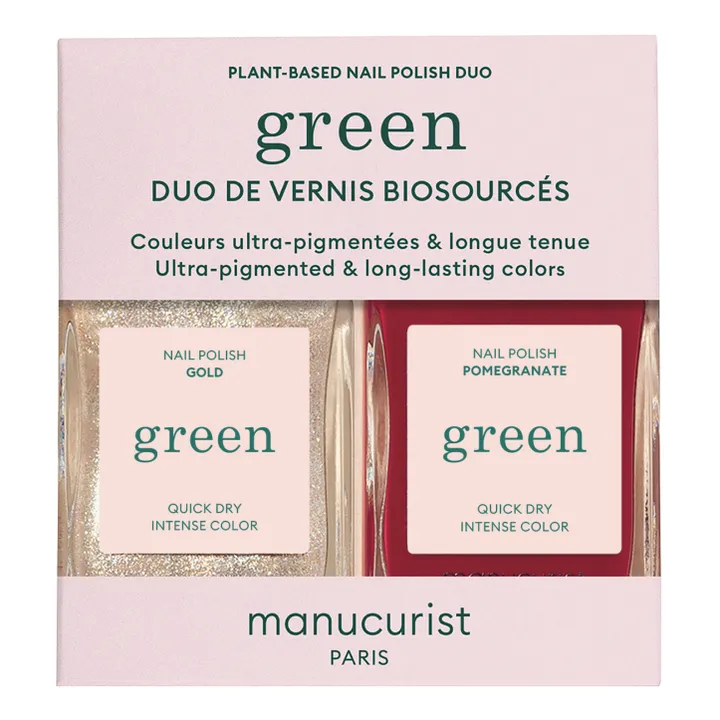 Manucurist Coffret duo de vernis - Pomegranate + Gold