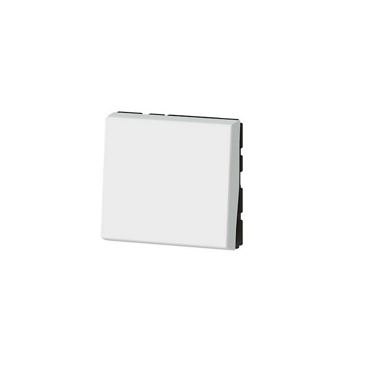 Mécanisme poussoir Legrand Mosaïc blanc, 2 modules