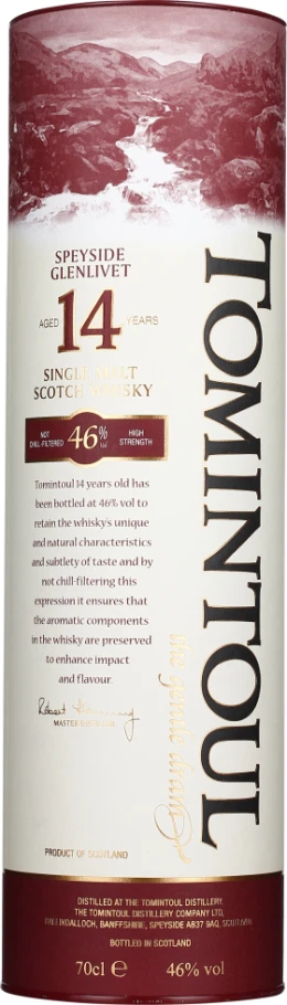 TOMINTOUL 14 YEARS SINGLE MALT 70CL