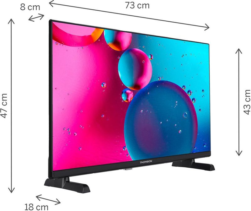THOMSON 32 Inch HD LED TV - Zwart - Smart TV met Alexa en AirPlay