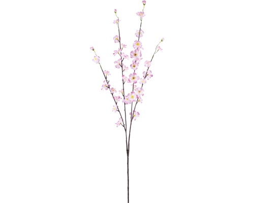 Perziet bloeiende tak H 96 cm roze