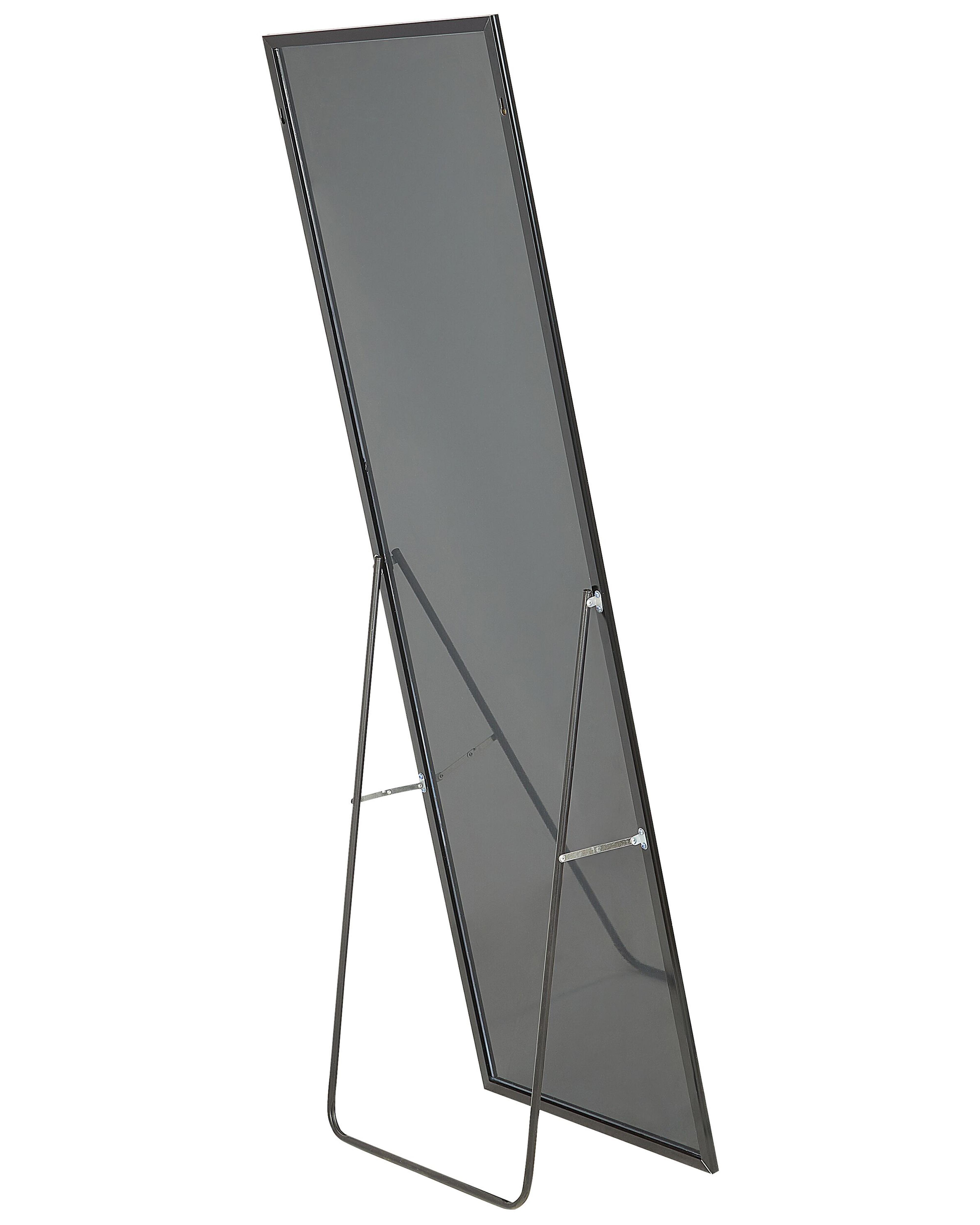 Staande spiegel BEAUVAIS 156 cm Metaal Zwart