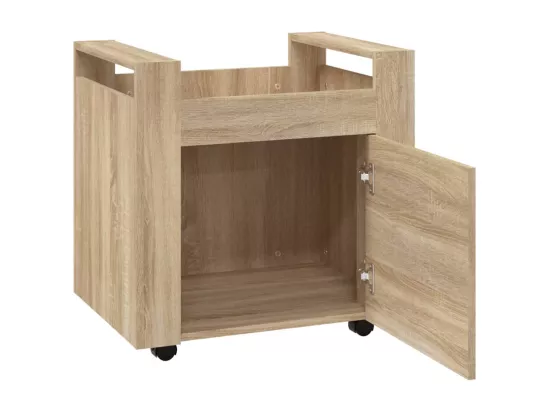 Chariot de bureau Chêne sonoma 60x45x60 cm Bois d'ingénierie