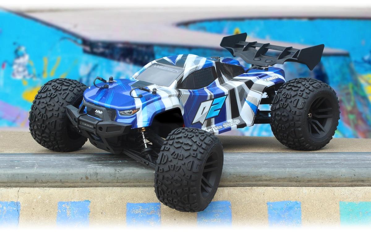 Stadium Truck Quantum2 XT Blau, 1:10<br>Off-Road RC Modell mit Brushless Allradantrieb