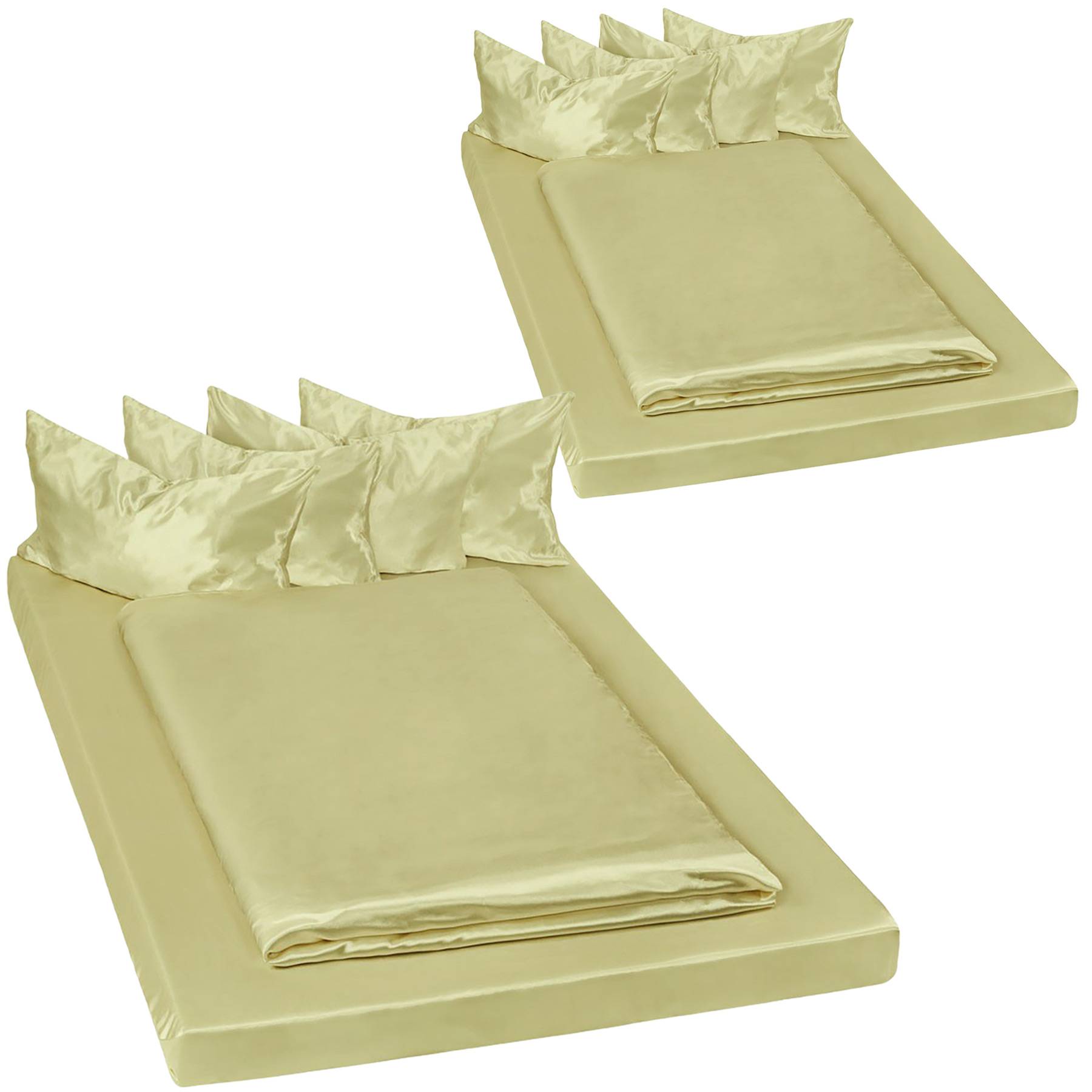 2 Bettwäsche-Sets Satin