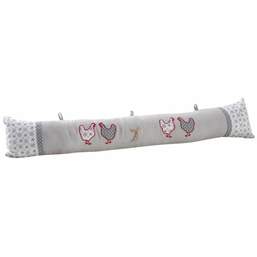 Bas de porte en coton et lin poule