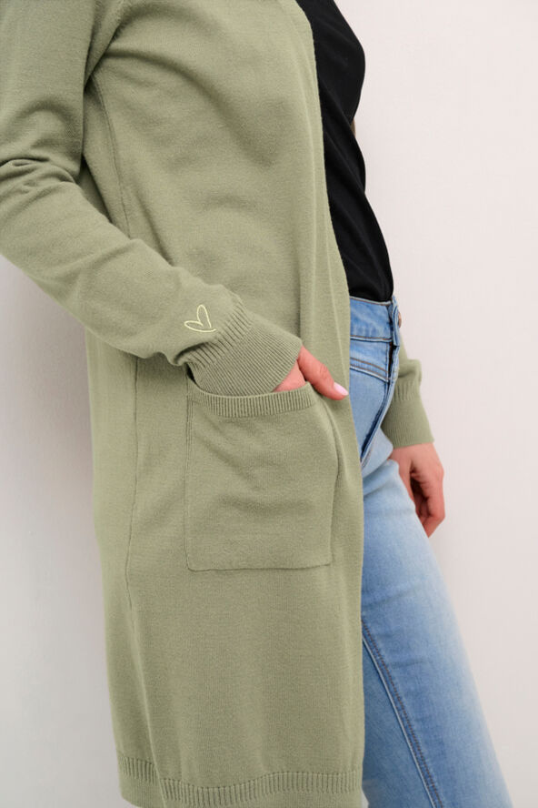 Cream CRDela Long Cardigan Overland trek