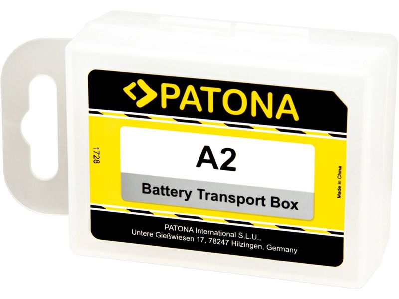 Patona Akku-Box für Canon NP-LPE6NH, NP-FZ100 und NP-FW50 Akku-Aufbewahrungsbox