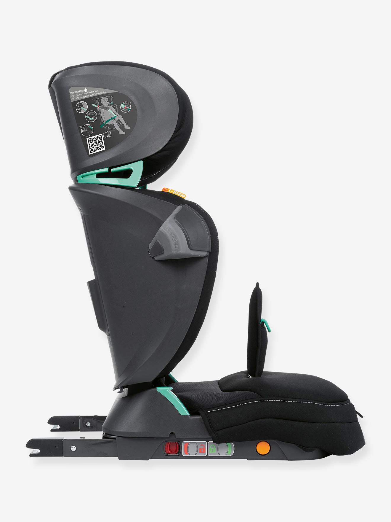 Cadeira auto dobrável Chicco Fold&Go i-Size, preta lisa