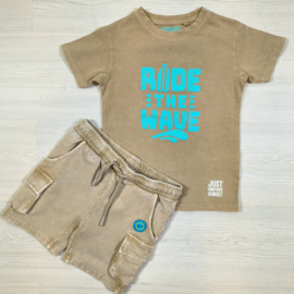 Just a little blue beige short