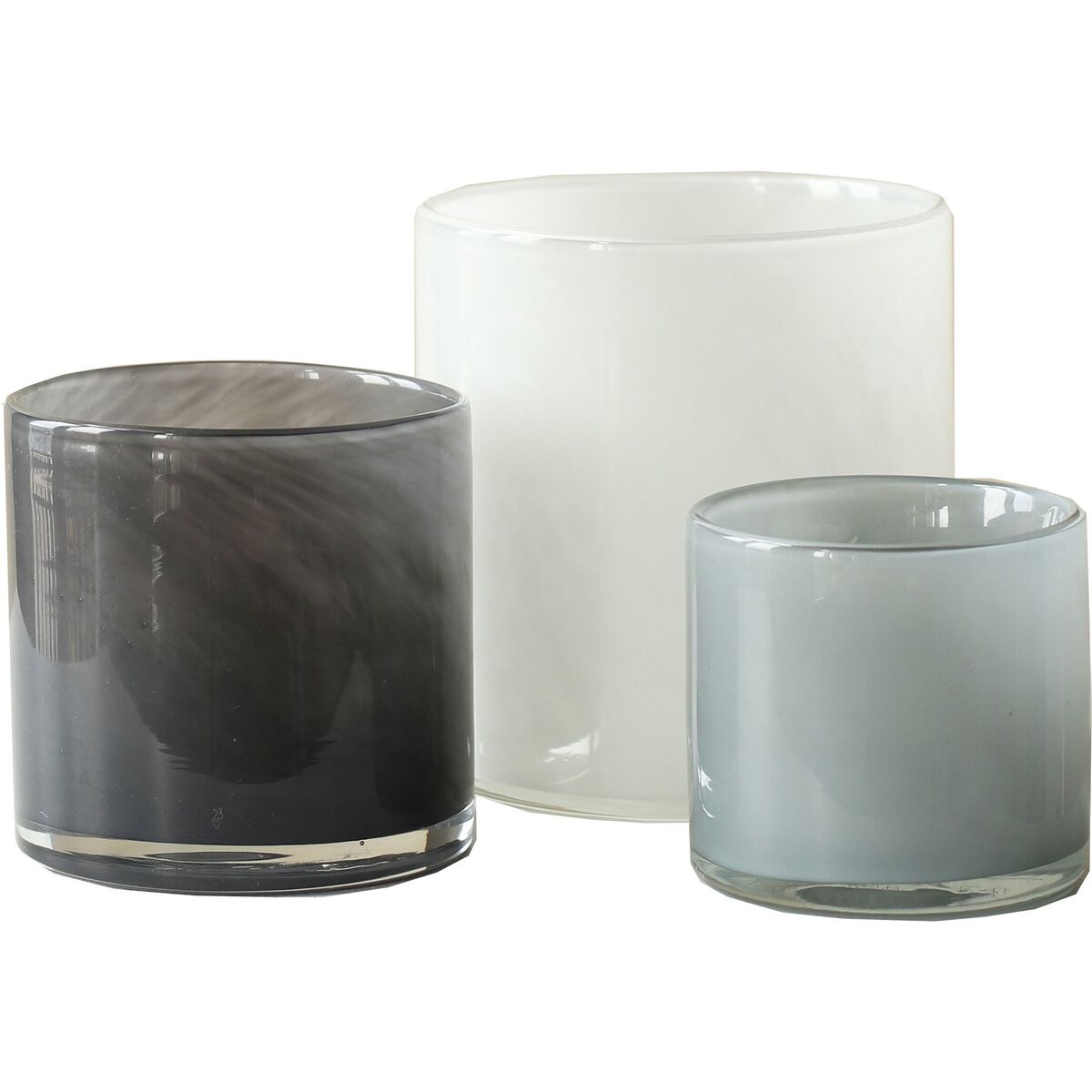 Lyric telysholdere, 3 stk, white/blue/grey