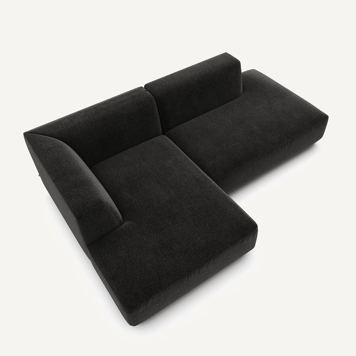 AM.PM<br>Sofá de canto esquerdo em veludo chenille, Jacopo