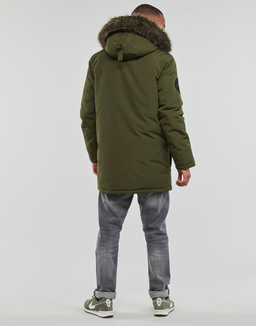 Superdry - EVEREST FAUX FUR HOODED PARKA - Kaki