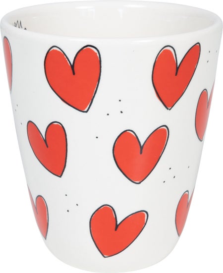 Blond Amsterdam minimok Blond Love uni hearts rood / wit 0,35 L