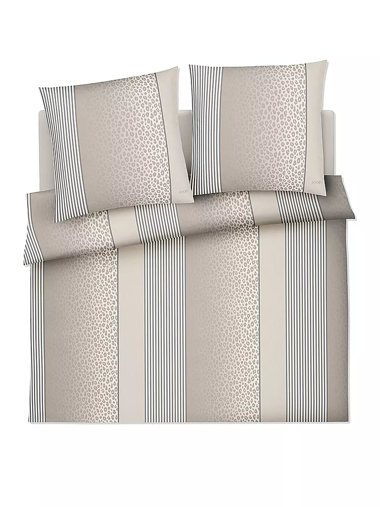 JOOP Satin Bettwäsche LEO 70x90cm / 200x200cm Sand beige