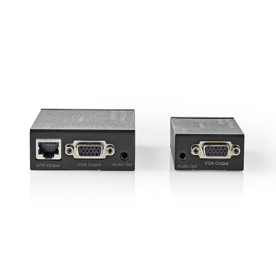 Nedis Transmetteur et récepteur VGA et Extension Audio sur Cat 5e Cat 6