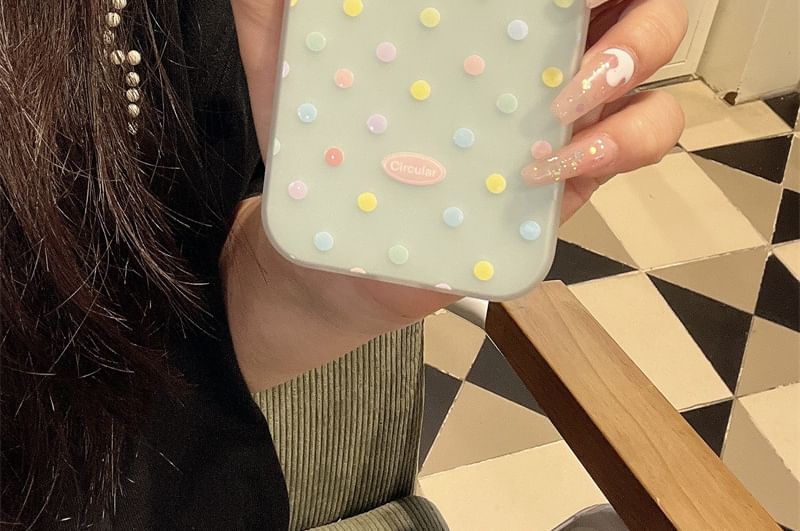 Pixel Dream - Polka Dot telefoonhoesje - Apple iPhone 16 Pro Max / 16 Pro / 16 Plus / 16 / 15 Pro Max / 15 Pro / 15 Plus / 15 / 14 Pro Max / 14 Pro / 14 Plus / 14 / SE / 13 Pro Max / 13 Pro / 13