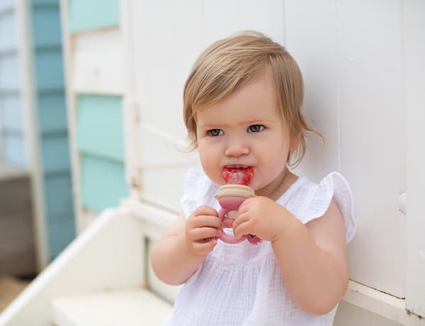 Food Feeder Silikon Dusty Rose & Sand Cherub Baby