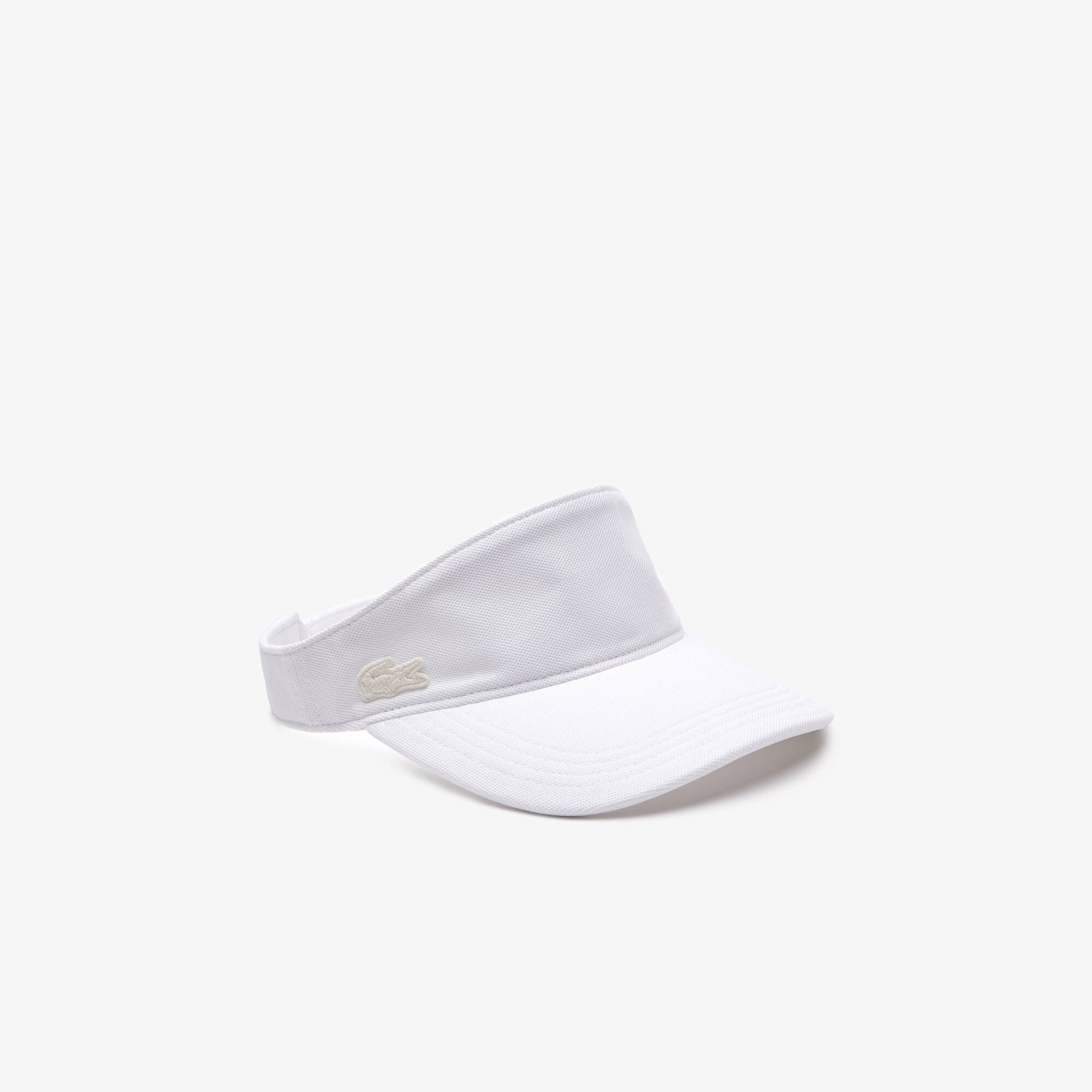 Visière femme Lacoste en piqué de coton Chapeaux & Casquettes - Blanc - Lacoste - Femme