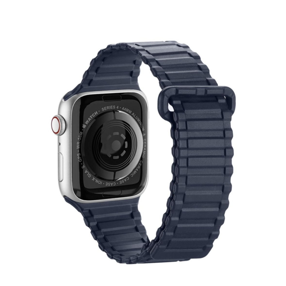 Apple Watch (42/41/40/38 mm) Silikon Sport Armband mit Magnetverschluss (Gelenkumfang: 165-230mm) - Blau