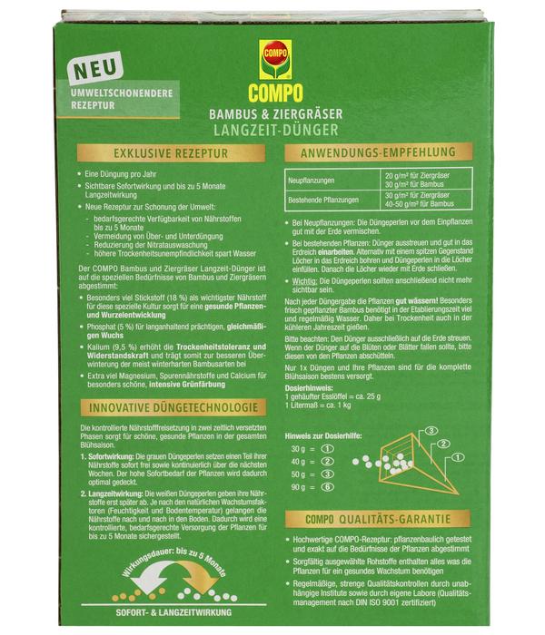 COMPO Bambus & Ziergräser Langzeit-Dünger,
