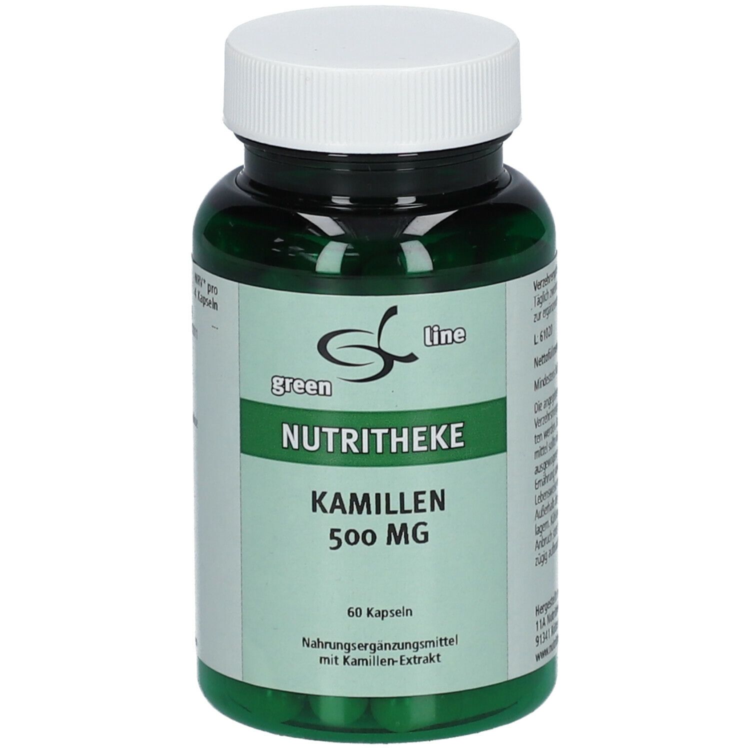green line NUTRITHEKE KAMILLEN 500 mg