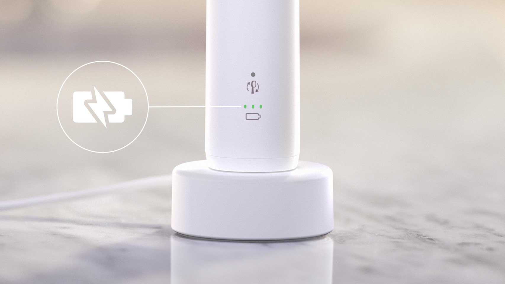 Philips - Sonicare Hvid Elektrisk Tandbørste Series 5300 HX7108/02