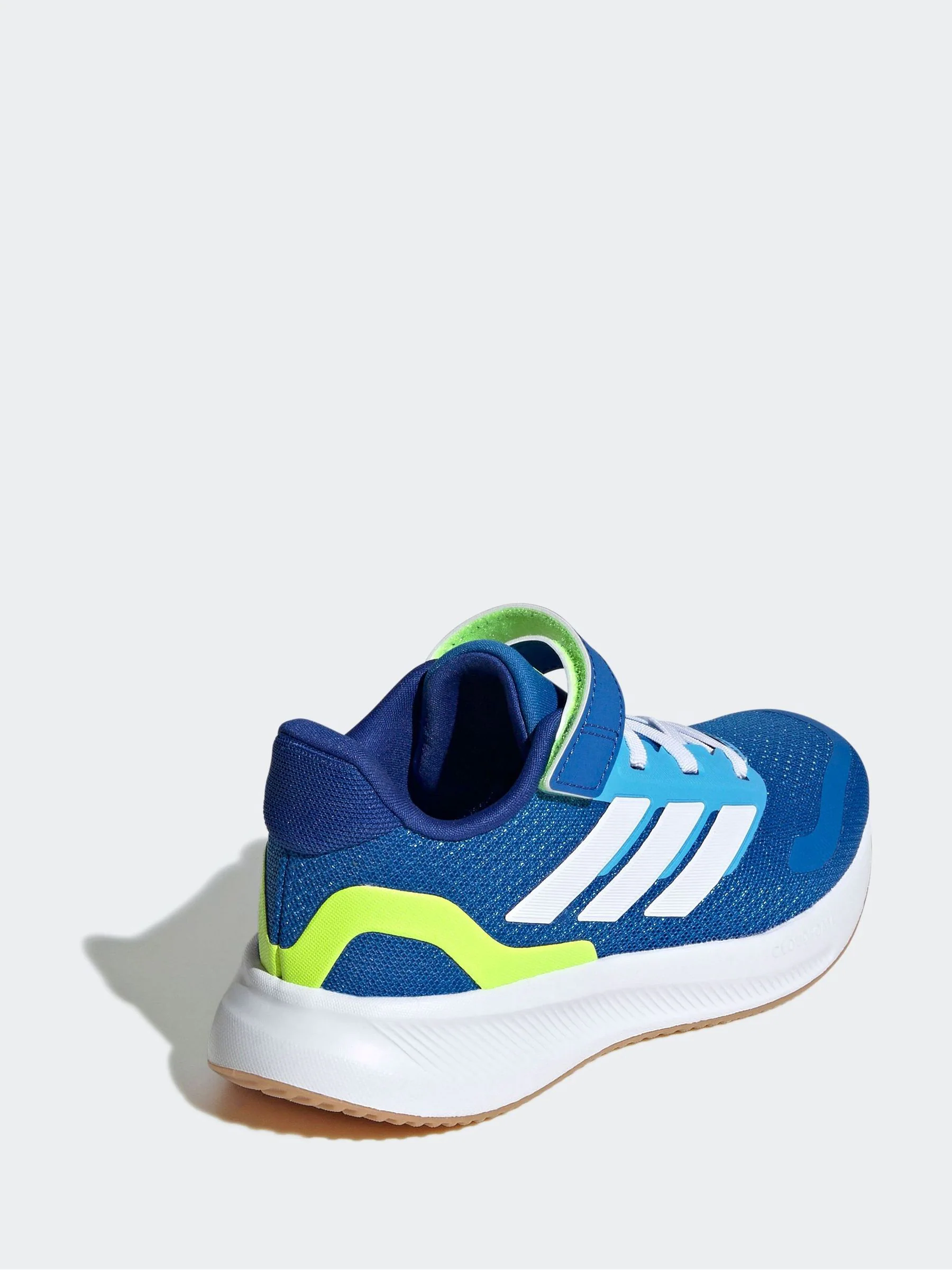 Blauw/limoengroen - adidas Runfalcon 5 kindersneakers met elastische veters