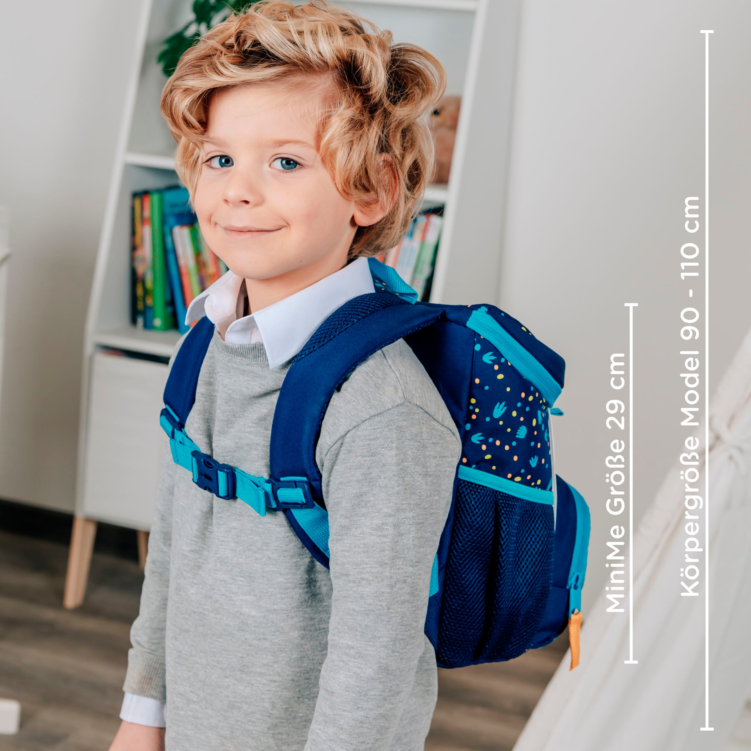 Scooli Kinderrucksack »Mini-Me, Domi Dino« Reflektoren