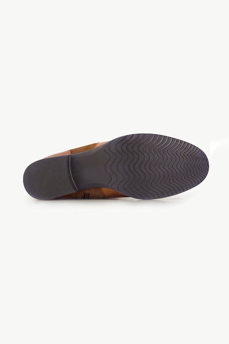 Lederstiefel, XXL-Schaft, Wechselfußbett, Weite H