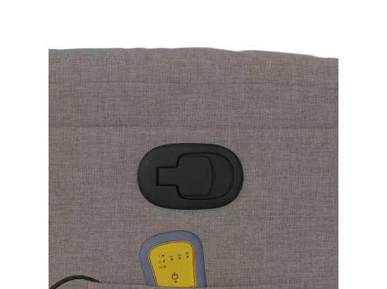 Fauteuil massant inclinable Taupe Tissu