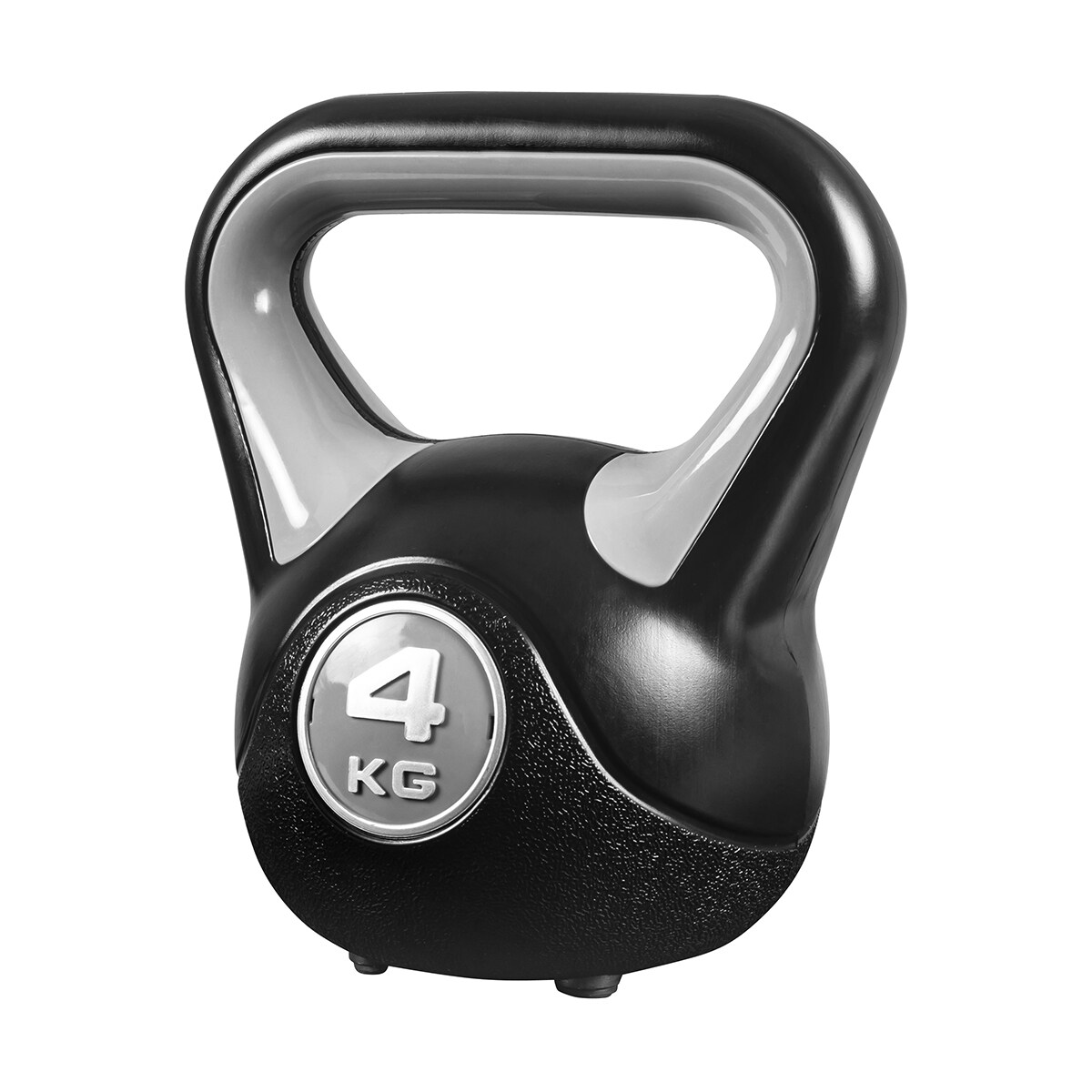 Miweba Sports Kettlebell KB200, Kunststoff-Kugelhantel, 4-12 kg, Anti-Rutsch-Griff, Hartgummifüße (4,0 kg)