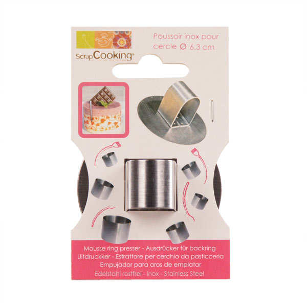 Poussoir inox pour cercle de 6.3 cm de diamètre